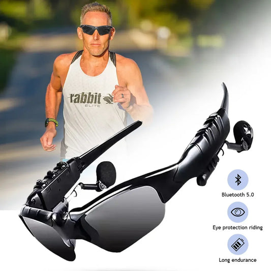 Sport Bluetooth Audio Sunglasses – Wireless 5.0, Polarized, Music & Calls for Cycling & Outdoor Activities