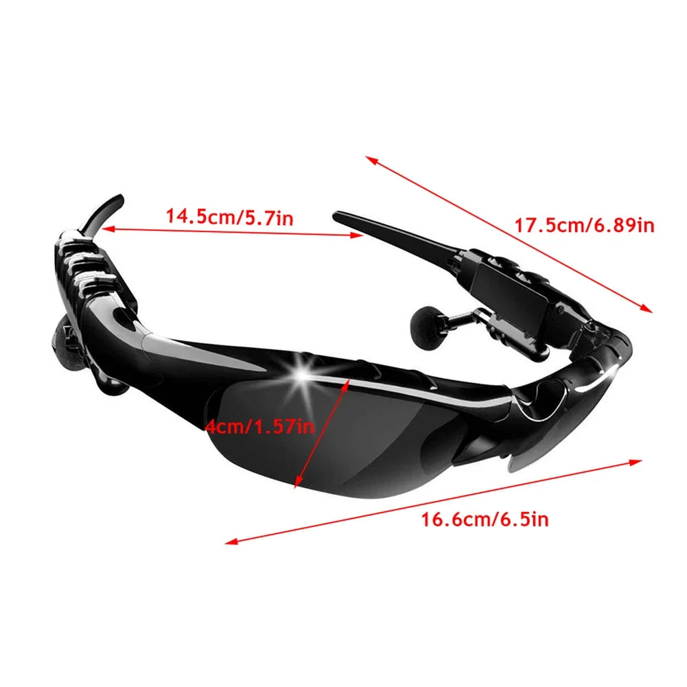 Sport Bluetooth Audio Sunglasses β Wireless 5.0, Polarized, Music & Calls for Cycling & Outdoor Activities