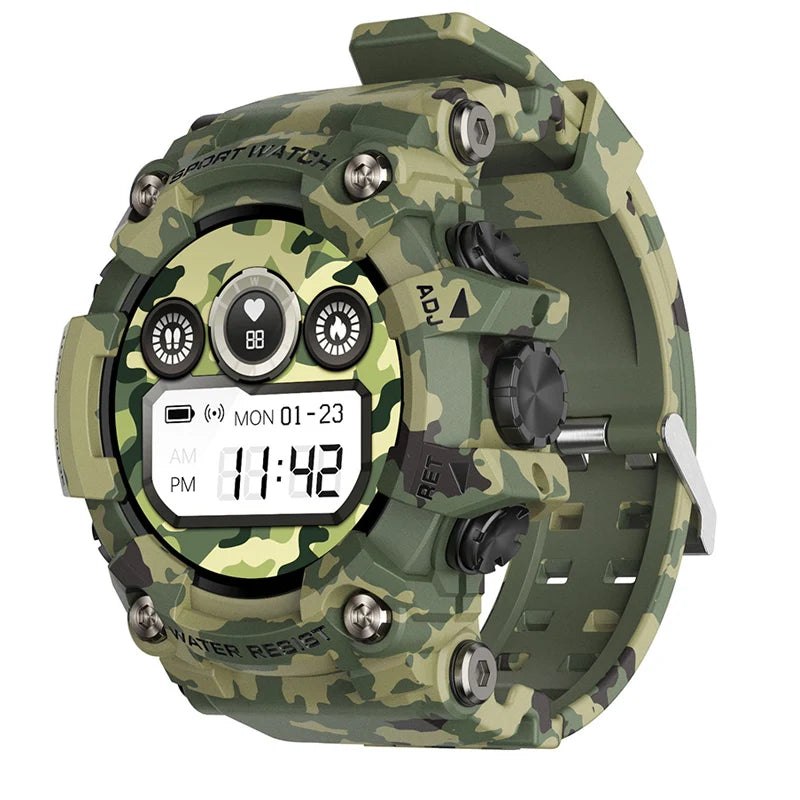 Men’s Waterproof Smartwatch | Health & Fitness Tracker with Heart Rate & BP Monitor, Android & iOS Compatible