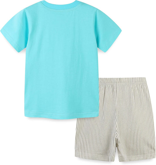 Cool Cotton Tee & Shorts Set for Baby Boys – Comfy & Cute Everyday Outfit