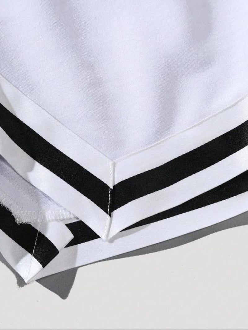 Men's Comfy Letter Print Boxer Briefs ā Casual, Breathable Underwear for Daily Wear, Perfect for Summer