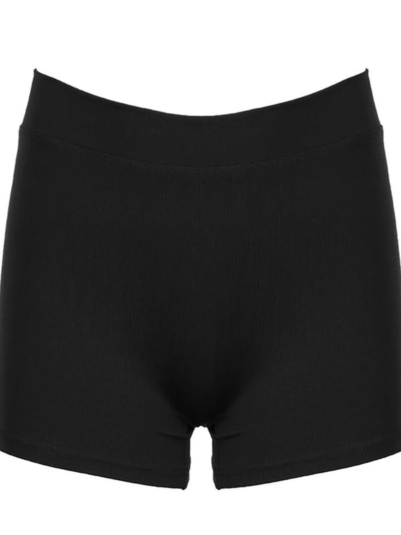 Women'S Plain High Waist Shorts, Casual Comfy Skinny Shorts for Daily Wear, Lounge Shorts for Women,ottom for Summer,