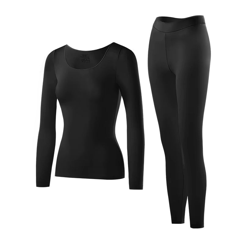 Women's Seamless Performance Thermal Set – Ultra-Light, Breathable & Stretchy Base Layer for Active Comfort