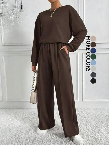 Elevate Your Casual Style with Our Women’s Sporty Loose-Fit Two-Piece Set - Perfect for Spring & Fall!