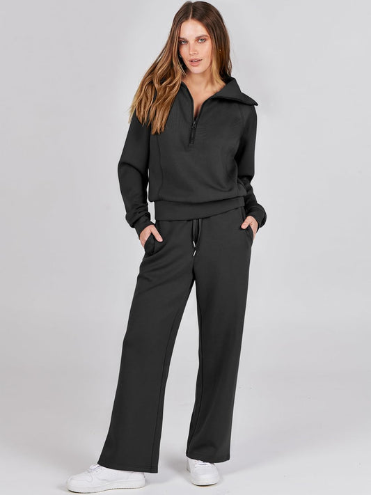Elevate Your Style with the ANRABESS Women's 2-Piece Lounge Set - Perfect for Fall Travel and Relaxation!