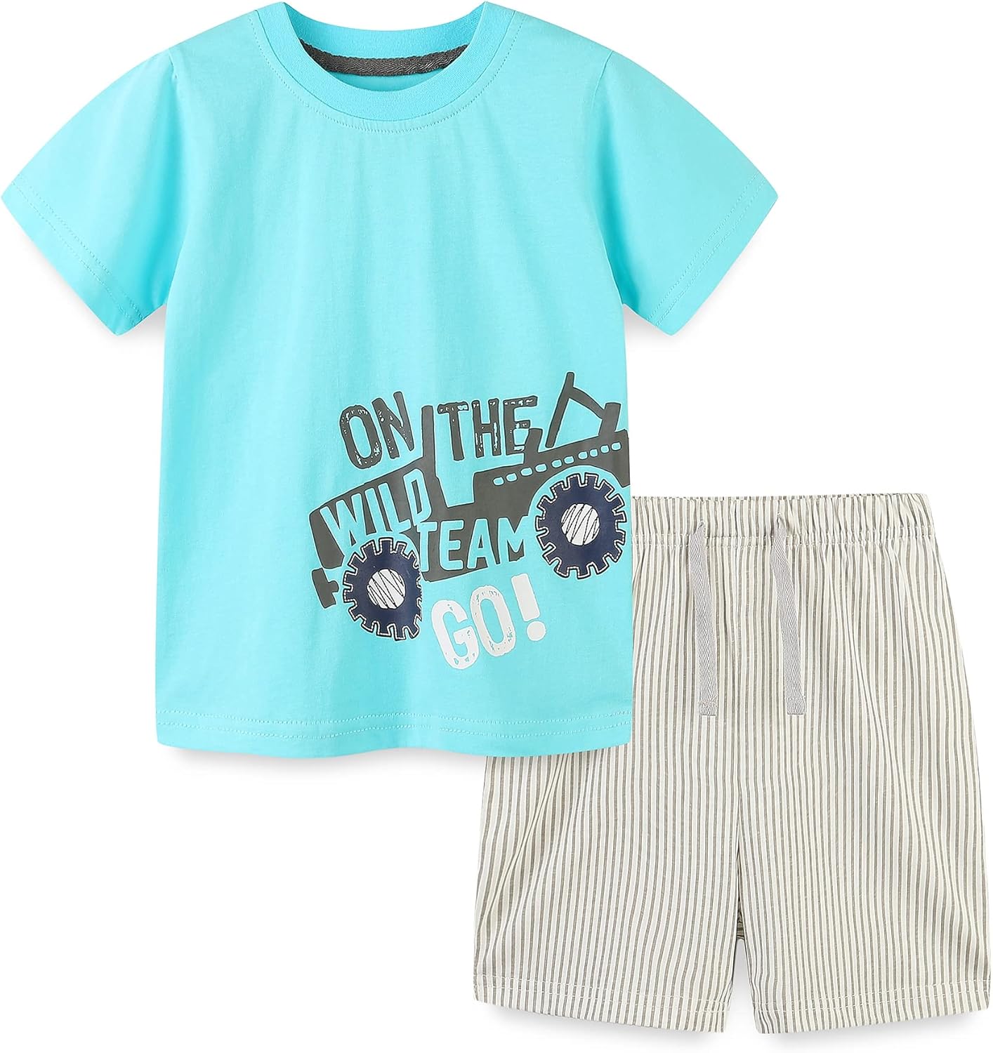Cool Cotton Tee & Shorts Set for Baby Boys – Comfy & Cute Everyday Outfit