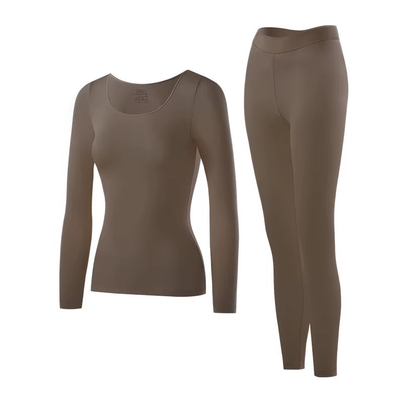 Women's Seamless Performance Thermal Set – Ultra-Light, Breathable & Stretchy Base Layer for Active Comfort