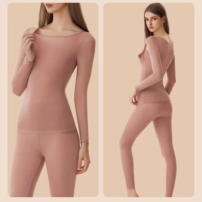 Women's Seamless Performance Thermal Set – Ultra-Light, Breathable & Stretchy Base Layer for Active Comfort